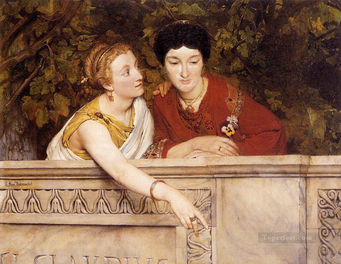 Gallo Roman Women Romantic Sir Lawrence Alma Tadema Oil Paintings